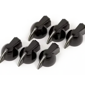 Bon Marché Fender Pure Vintage Black Chicken Head Amplifier Knobs (6)