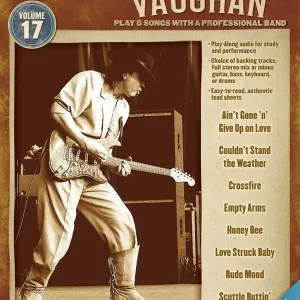 Hal Leonard Stevie Ray Vaughan Blues Play-Along Volume 17 - Bb/Eb/C/Bass Clef - Book/Audio Online Commander Maintenant
