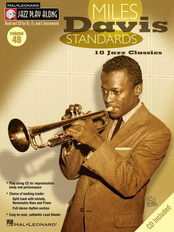 Authentique Hal Leonard Miles Davis Standards Jazz Play-Along Volume 49 - Book/CD