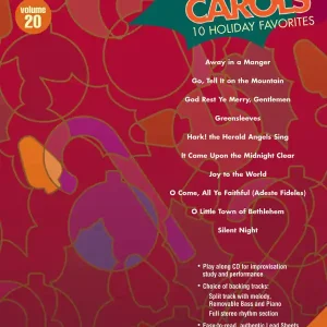 Hal Leonard Christmas Carols Jazz Play-Along Volume 20 - Book/CD Paiement Sécurisé