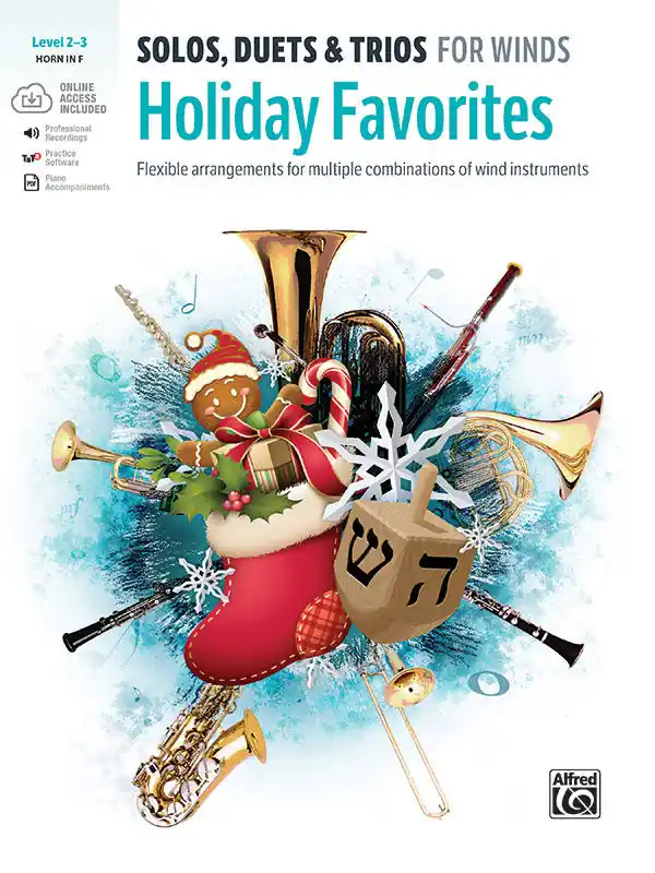 Meilleure Vente Alfred Publishing Solos, Duets & Trios for Winds Holiday Favorites - Galliford - F Horn (F Instruments)/Media Online