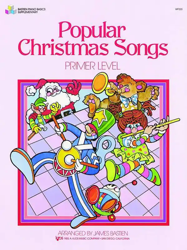 Kjos Music Bastien Piano Basics Popular Christmas Songs, Primer Level - Bastien - Piano - Book Prix Choc
