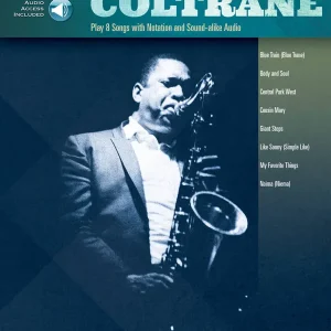 Hal Leonard John Coltrane Saxophone Play-Along Volume 10 - Book/Audio Online Authentique