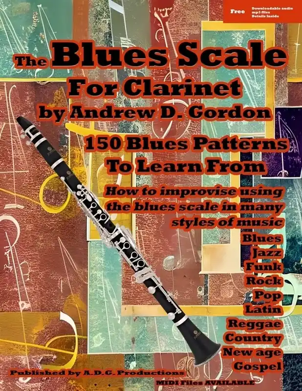 ADG Productions The Blues Scale for Clarinet - Gordon - Clarinet - Book/Audio Online Dernière Chance