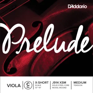 Prix Réduit D‘Addario Orchestral J914 XSM - Prelude Viola Single C String, Extra Short Scale, Medium Tension