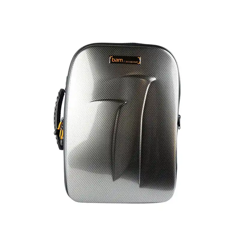 Bam Cases Trekking Double Bb/A Clarinet Case - Silver Carbon Look Authentique