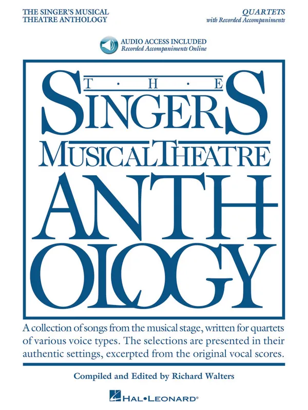 Offre Spéciale Hal Leonard Singer‘s Musical Theatre Anthology Quartets - Walters - Vocal Quartet - Book/Audio Online