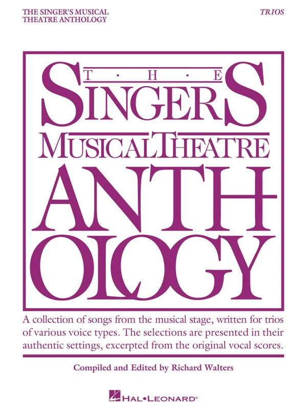 Hal Leonard Singer‘s Musical Theatre Anthology Trios - Walters - Vocal Trio- Book Marque