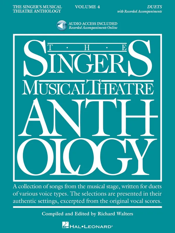 Commander Maintenant Hal Leonard The Singer‘s Musical Theatre Anthology Duets, Volume 4 - Walters - Book/Audio Online