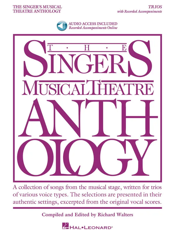 Hal Leonard Singer‘s Musical Theatre Anthology Trios - Walters - Vocal Trio - Book/Audio Online Meilleure Vente