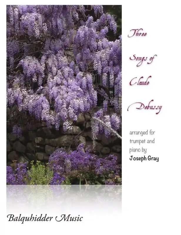 Balquhidder Music Three Songs of Claude Debussy - Gray - Bb Trumpet/Piano - Book Prix Réduit
