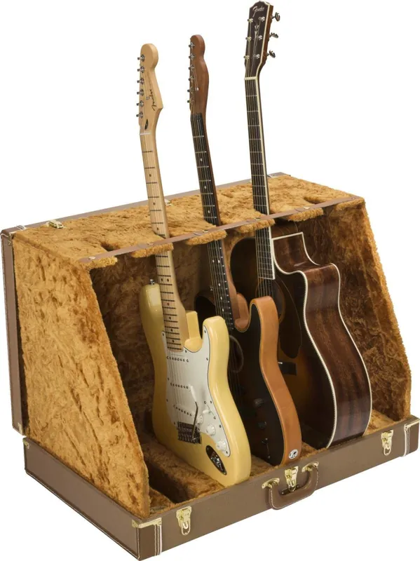 Fender Classic Series Case Stand - 5 Guitar, Brown Populaire