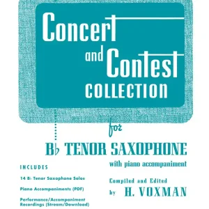Marque Rubank Publications Concert and Contest Collection for Bb Tenor Saxophone - Voxman - Book/Media Online
