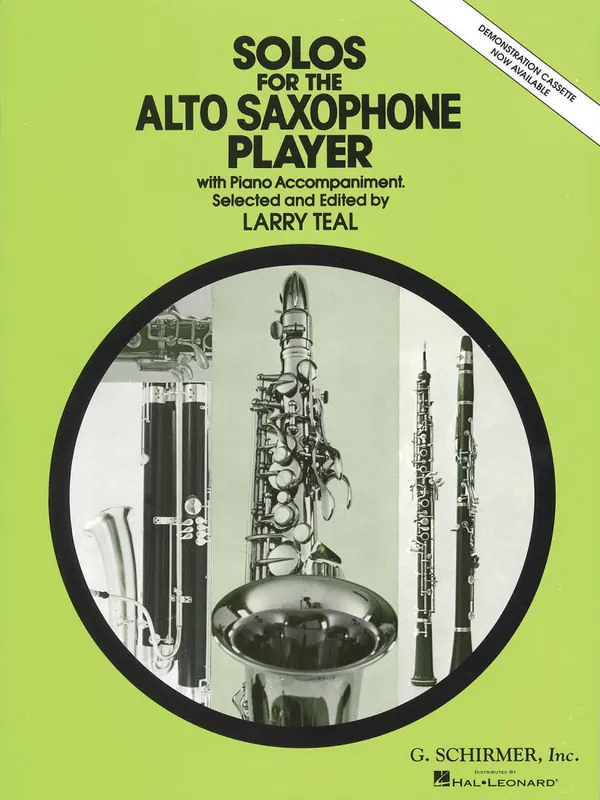 G. Schirmer Inc. Solos for the Alto Saxophone Player - Teal - Alto Saxophone/Piano - Book Expédition Rapide