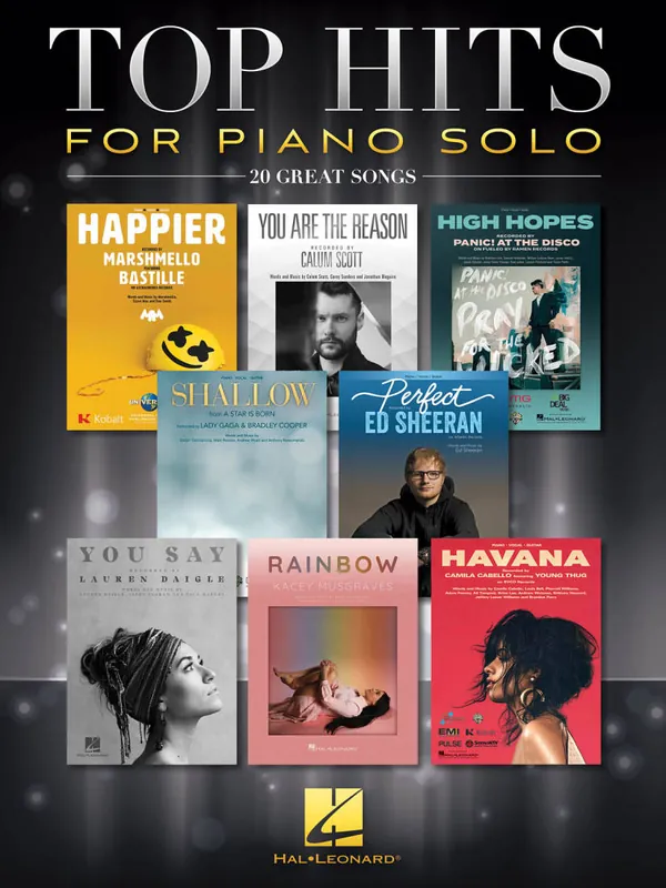 Hal Leonard Top Hits for Piano Solo 20 Great Songs - Piano - Book Vente Flash