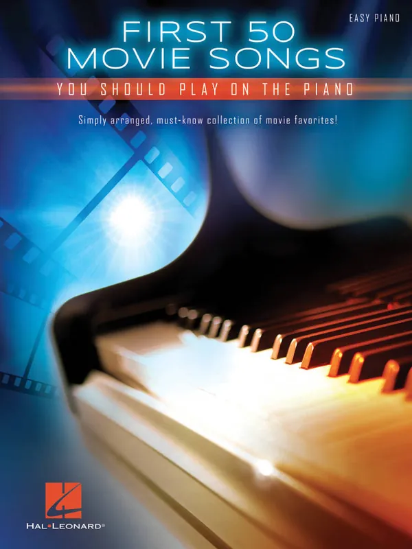 Hal Leonard First 50 Movie Songs You Should Play on the Piano - Easy Piano - Book Réduction