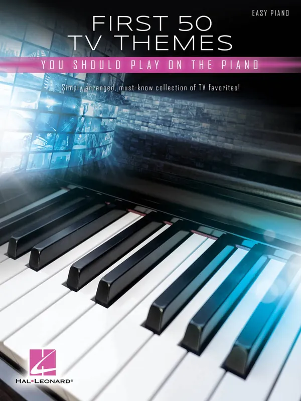 Hal Leonard First 50 TV Themes You Should Play on the Piano - Easy Piano - Book Acheter En Ligne