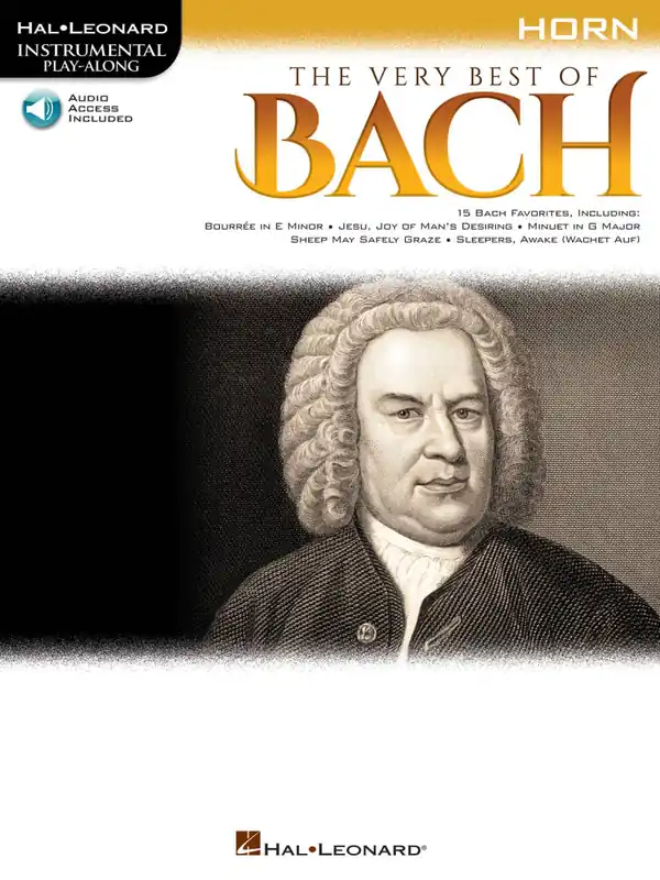 Hal Leonard The Very Best of Bach Instrumental Play-Along - Bach - Horn - Book/Audio Online Nouvelle Collection