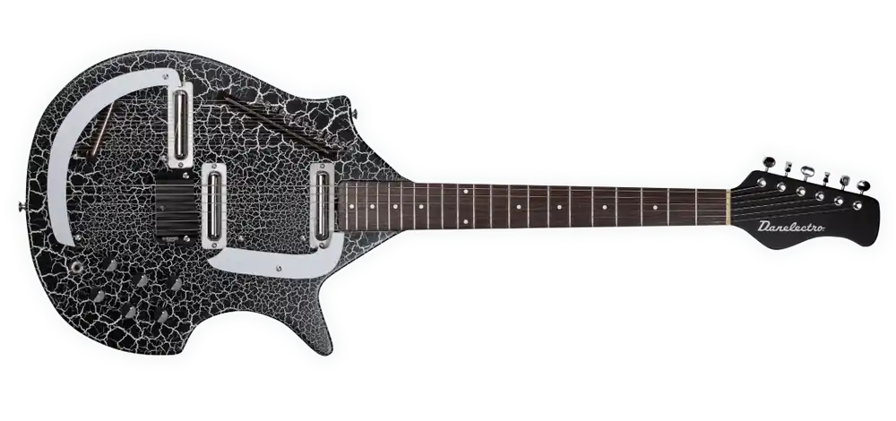 Must-Have Danelectro Electric Sitar - Black Crackle