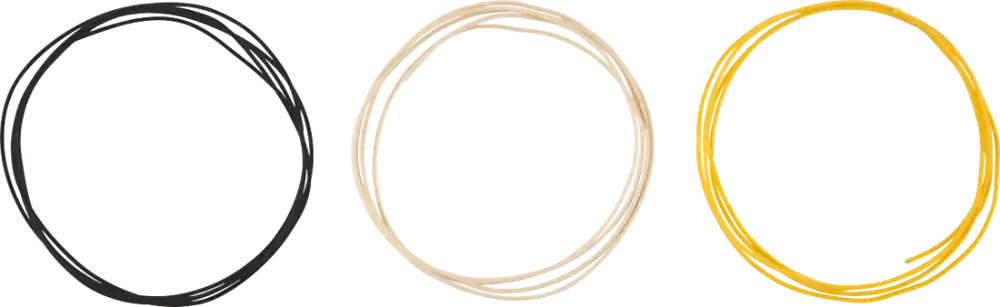 Fender 5‘ Pure Vintage Cloth Wire, 22 AWG - Black/White/Yellow Authentique