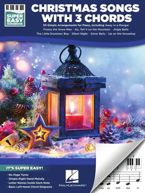 Hal Leonard Christmas Songs with 3 Chords Super Easy Songbook - Easy Piano - Book Produit De Marque