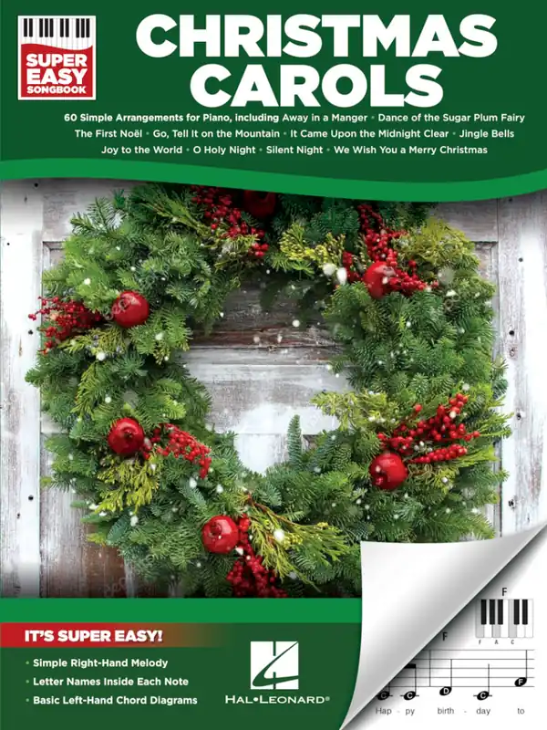 Hal Leonard Christmas Carols Super Easy Songbook - Easy Piano - Book Bon Marché