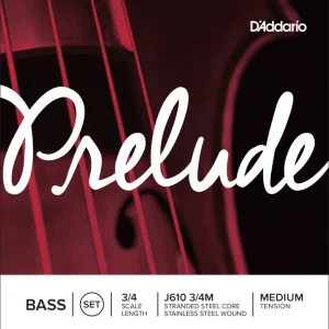 Authentique D‘Addario Orchestral Prelude Bass Medium Tension Strings - 3/4