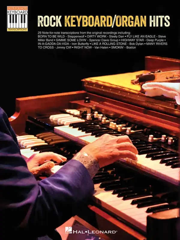 Offre Exclusive Hal Leonard Rock Keyboard/Organ Hits Note-for-Note Keyboard Transcriptions - Book