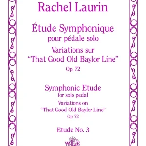 Offre Spéciale The Leupold Foundation Etude Symphonique pour pedale Solo, Op. 72 - Laurin - Organ - Sheet Music