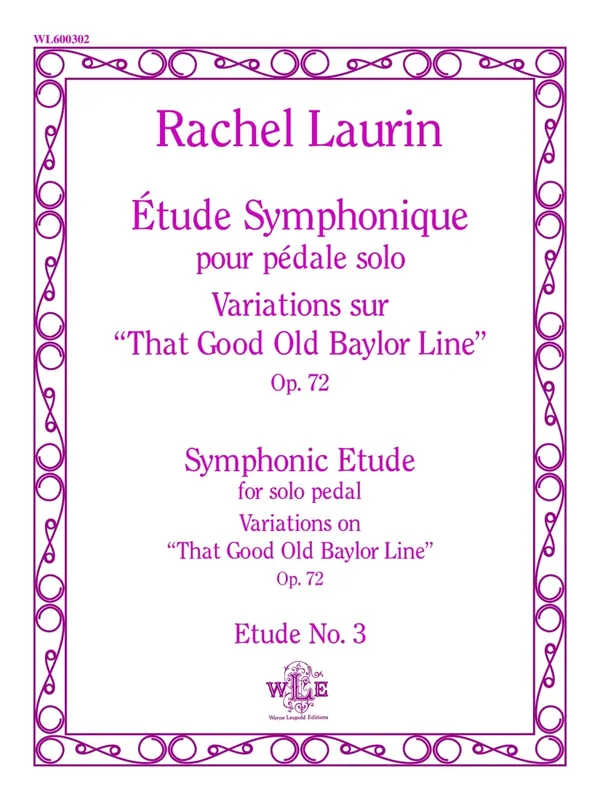 Offre Spéciale The Leupold Foundation Etude Symphonique pour pedale Solo, Op. 72 - Laurin - Organ - Sheet Music