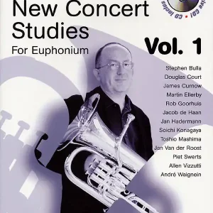 Meilleure Vente De Haske Publications Steven Mead Presents New Concert Studies for Euphonium Vol. 1 Bass Clef - Euphonium - Book/CD