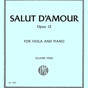 Jusqu'à Épuisement Des Stocks International Music Company Salut d‘Amour, Op. 12 - Elgar - Viola/Piano - Sheet