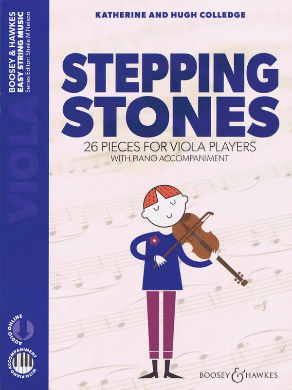 Boosey & Hawkes Stepping Stones 26 Pieces for Viola Players - Colledge/Colledge - Viola/Piano - Book/Audio Online Jusqu'à Épuisement Des Stocks