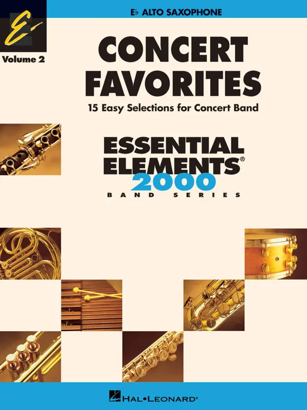 Prix Bas Hal Leonard Concert Favorites Vol. 2 (15 Easy Selections for Concert Band) - Alto Saxophone - Book
