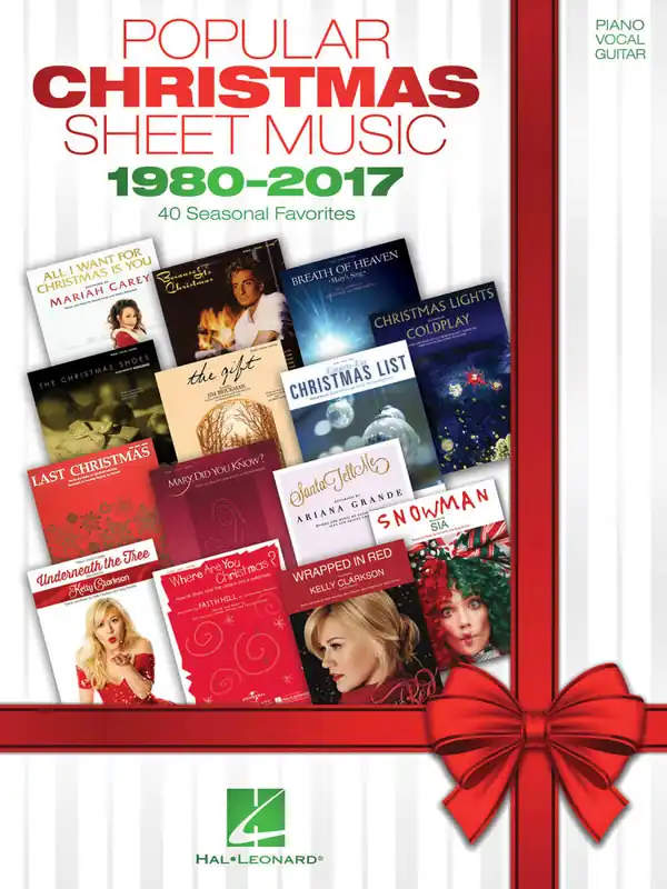 Hal Leonard Popular Christmas Sheet Music -- 1980-2017 - Piano/Vocal/Guitar - Book Livraison Express