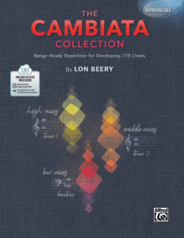Alfred Publishing The Cambiata Collection Range-Ready Repertoire for Developing TTB Choirs - Berry - Book/PDF, Audio Online Offre Limitée